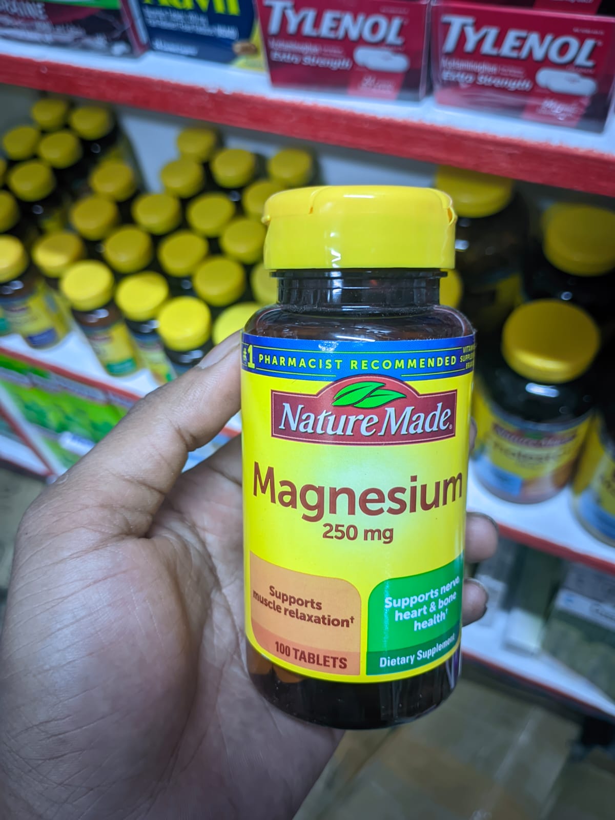 Nature Made Magnesium 250mg 100 tablates