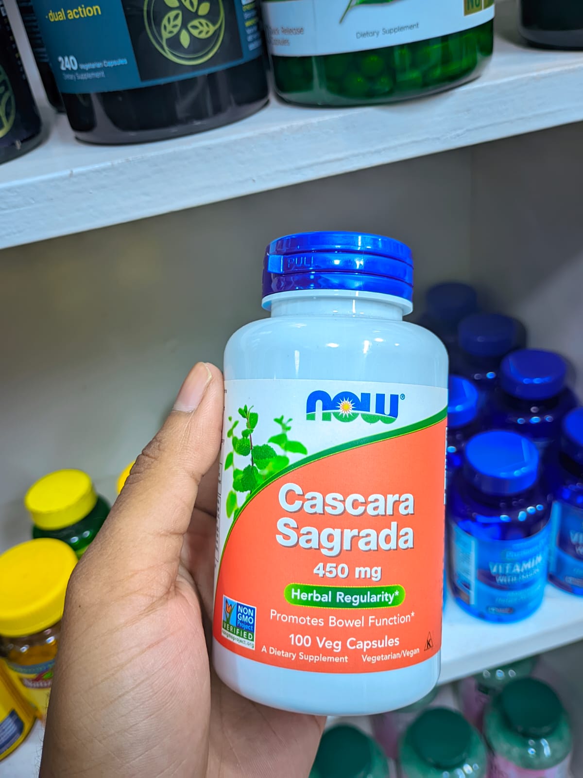 Now Foods Cascara Sagrada 450 mg - 100 Capsules