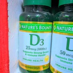 Nature's Bounty Vitamin D3 25mgc 1000 IU, Immune Support, Helps Maintain Healthy Bones, 120 Rapid Release Softgels