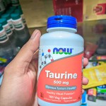 NOW Supplements, Taurine 500 mg 100 veg capsules