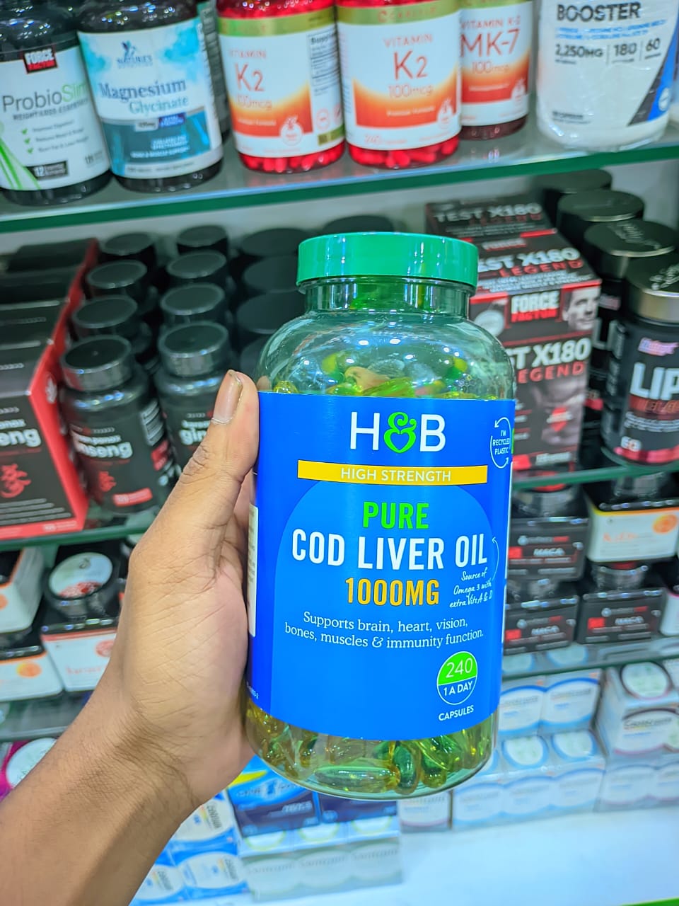 Pure Cod Liver Oil 240 Capsules