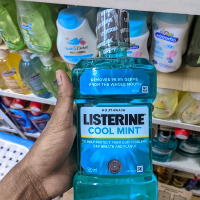 Listerine Cool Mint Liquid Mouthwash 500ml